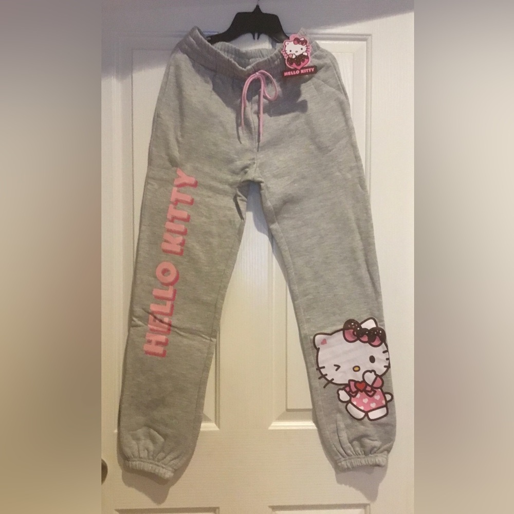 NEW Hello Kitty Gray Sweatpants